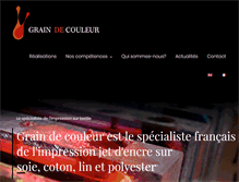 Tablet Screenshot of graindecouleur.com